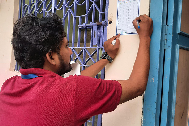 Tracking segregated waste collection from homes